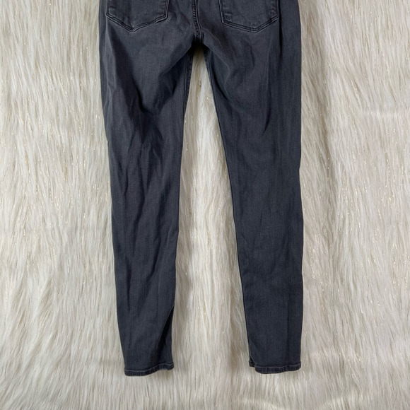 Hudson Womens Krista Ankle Super Skinny Jeans Gray Distressed Low Rise Denim 26 - Picture 6 of 9